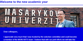 Faculty Newsletter: Welcome to the new academic year